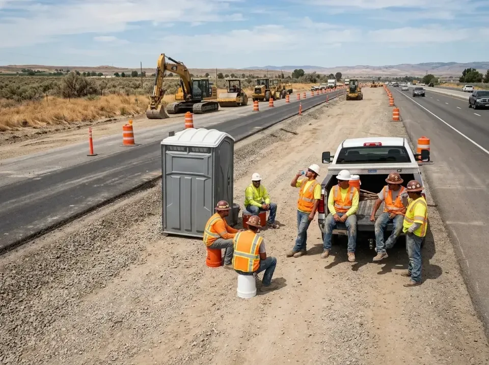 highway-road-construction-crew-007 — frequently asked questions, Porta Potty and Restroom Rentals in Burns Flat, OK